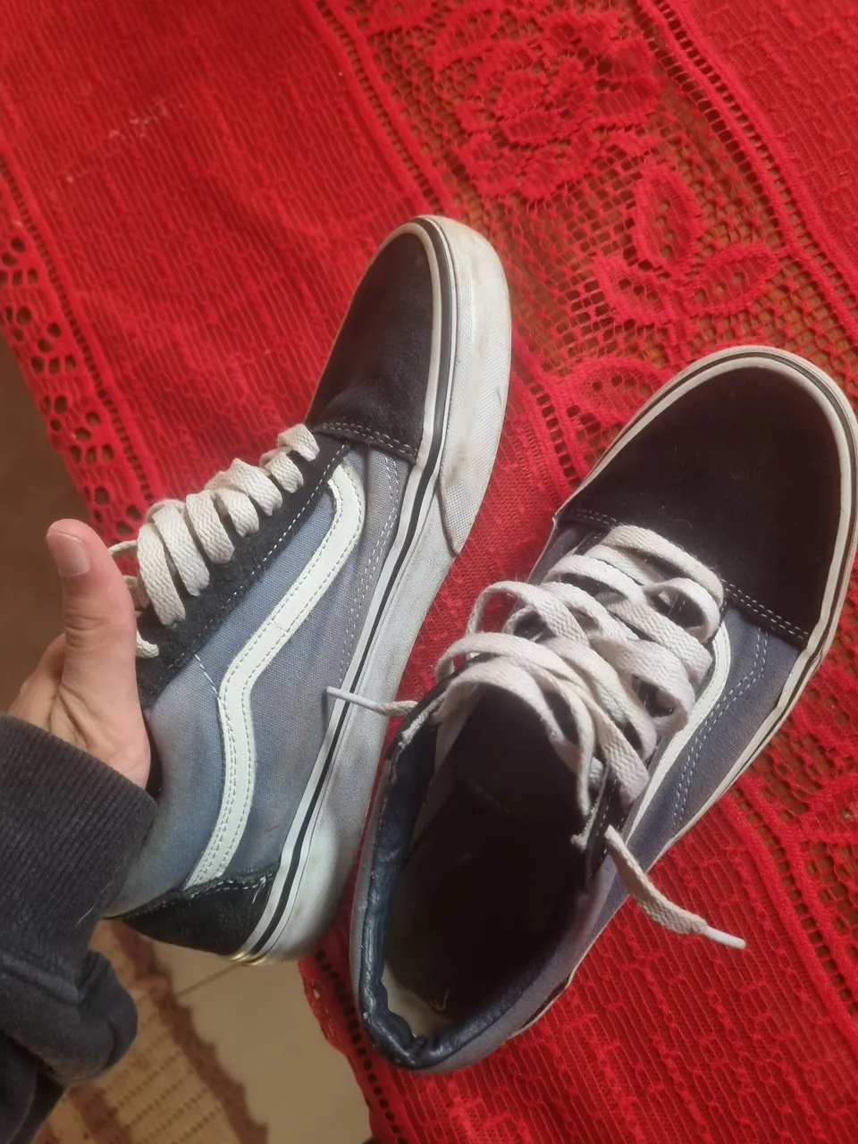Tênis Vans Azul e Preto