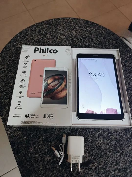 Tablet Philco Multitoque PTB8RRG 4G 8" Quad Core 32GB - Rosa
