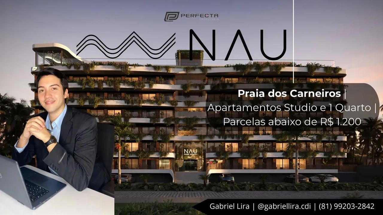 FLAT NA PRAIA DOS CARNEIROS PRÓXIMO DO MAR | NAU HOME RESORT | PARCELAS ABAIXO DE R$ 1.200