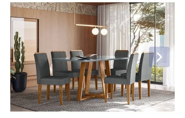 Conjunto de mesa Cinza
