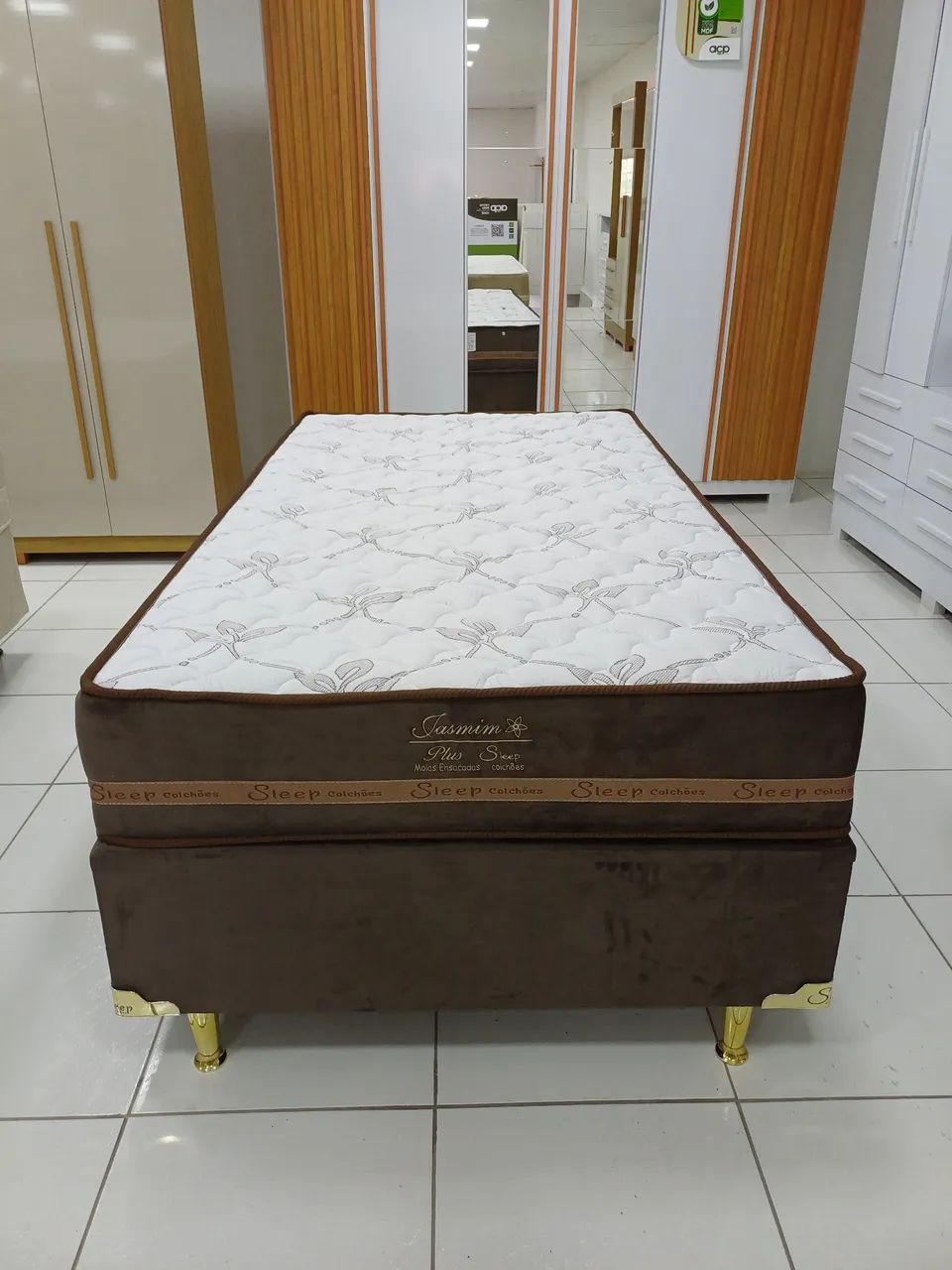 Cama Solteirão 110×200 molas ensacadas - Foto 3