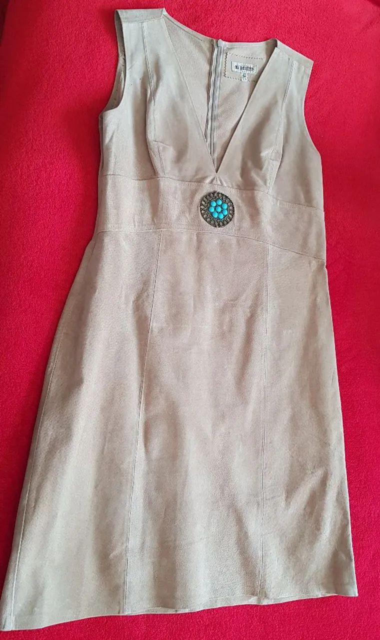Vestido 100% couro Mc Bennett - 42 - nude - Foto 2