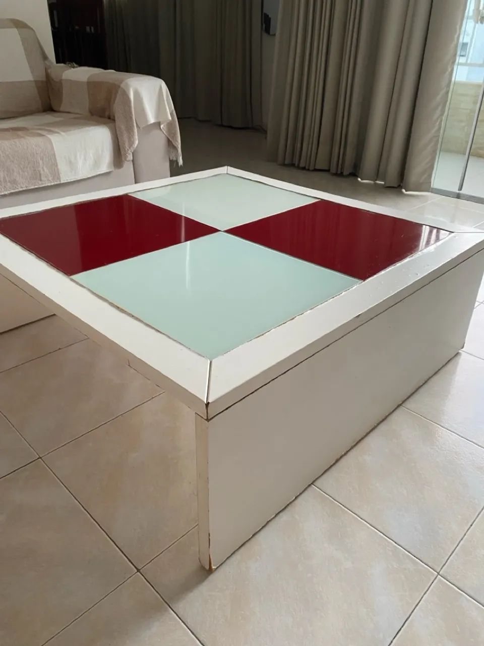 Mesa de centro com vidro  - Foto 2