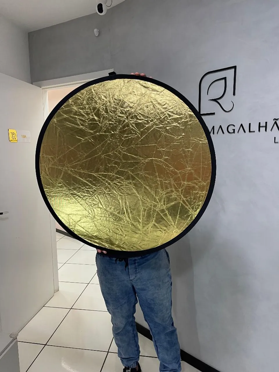 Refletor Dobrável Dourado Profissional para Fotografia