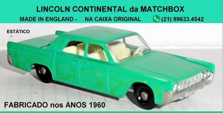 Lincoln Continental.Matchbox.Na caixa original.       - Foto 3
