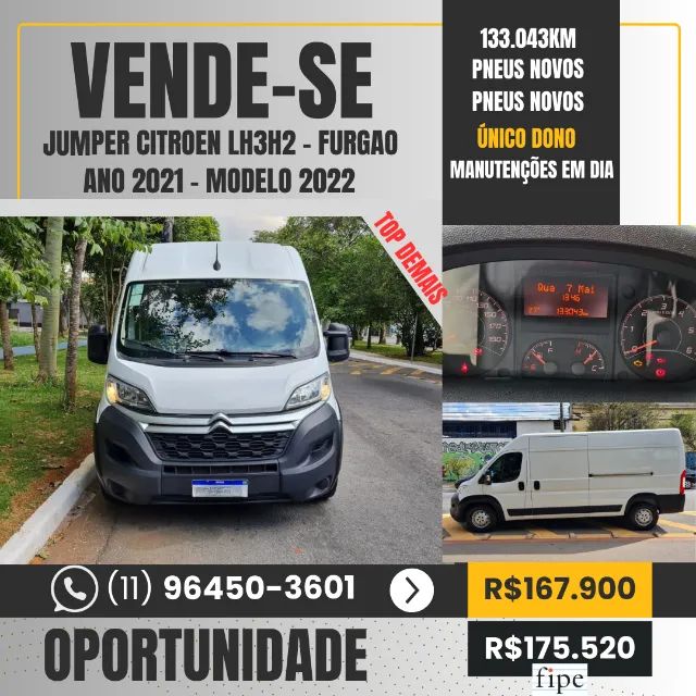 JUMPER FURGÃO CARGO LH3H2 - MODELO 2022 13M3