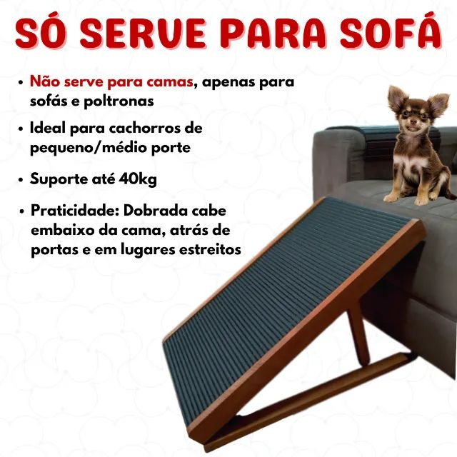 Rampa Pet - PEQUENA - para SOFAS - Foto 4