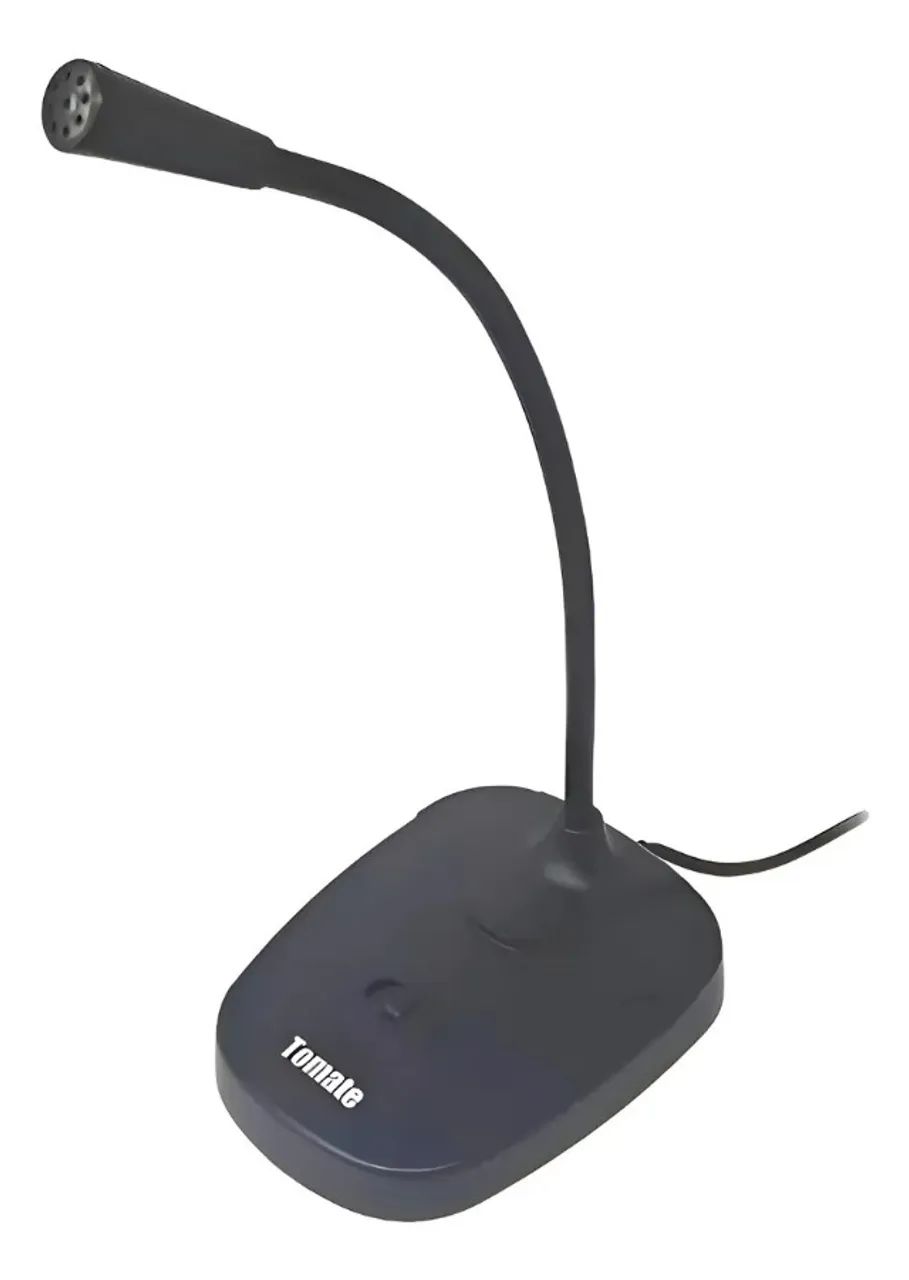Microfone De Mesa Multimídia P2 Áudio Ajustável Tomate Mt-1051 Loja Coimbra Entregamos - Foto 5