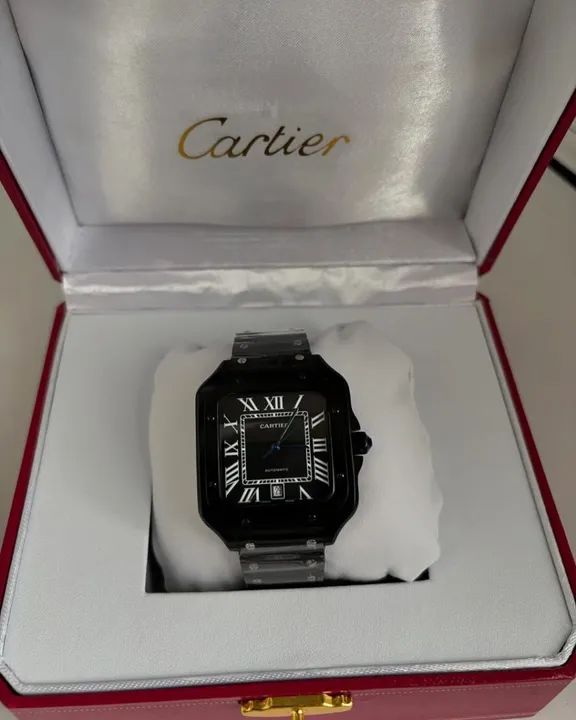 Relógio Cartier Santos All Black Automático