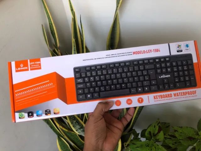 Teclado Com Fio Pra PC e Notebook USB Novo - Garantia - Foto 2