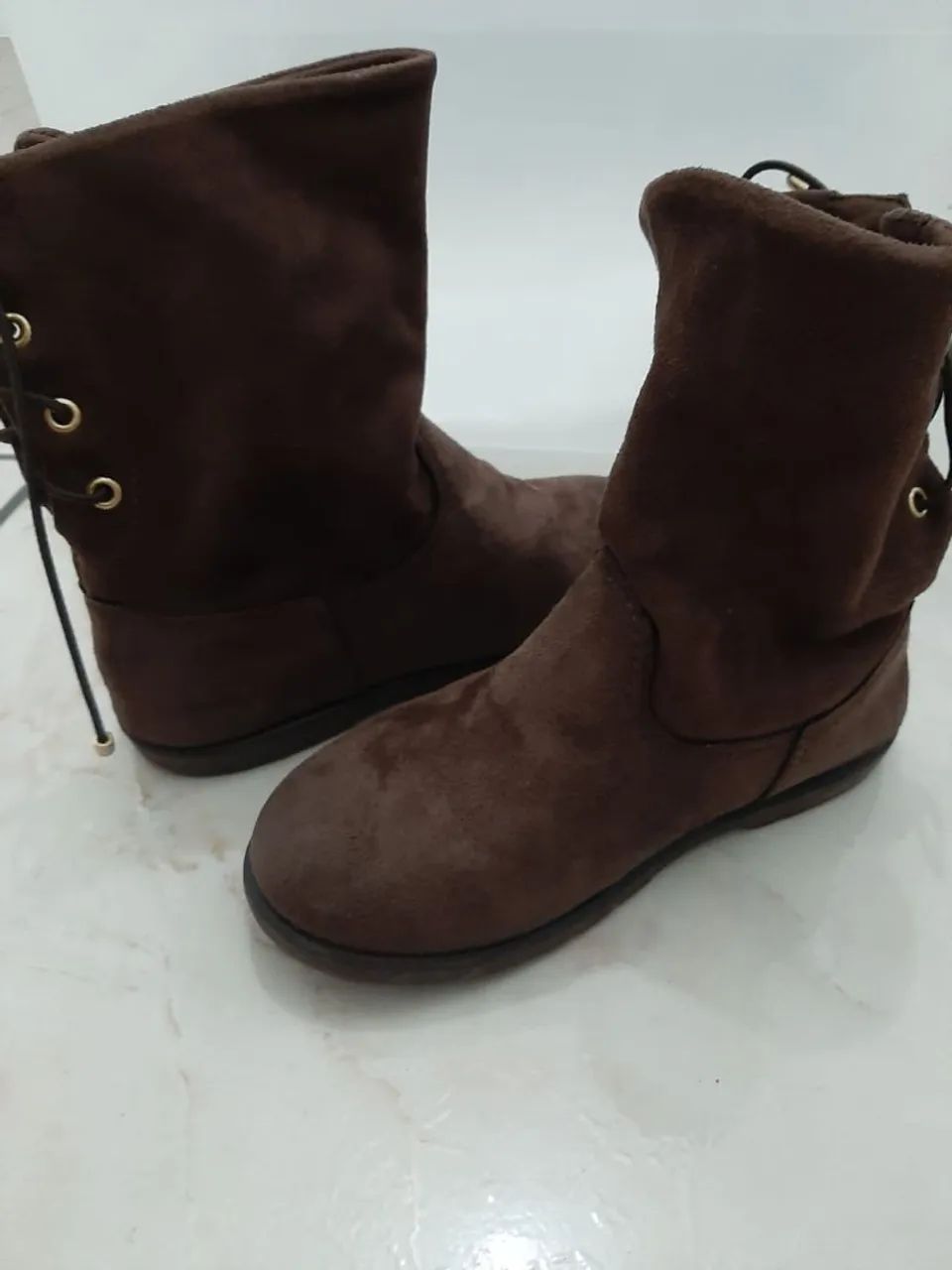 Botas infantis marrons - Foto 5