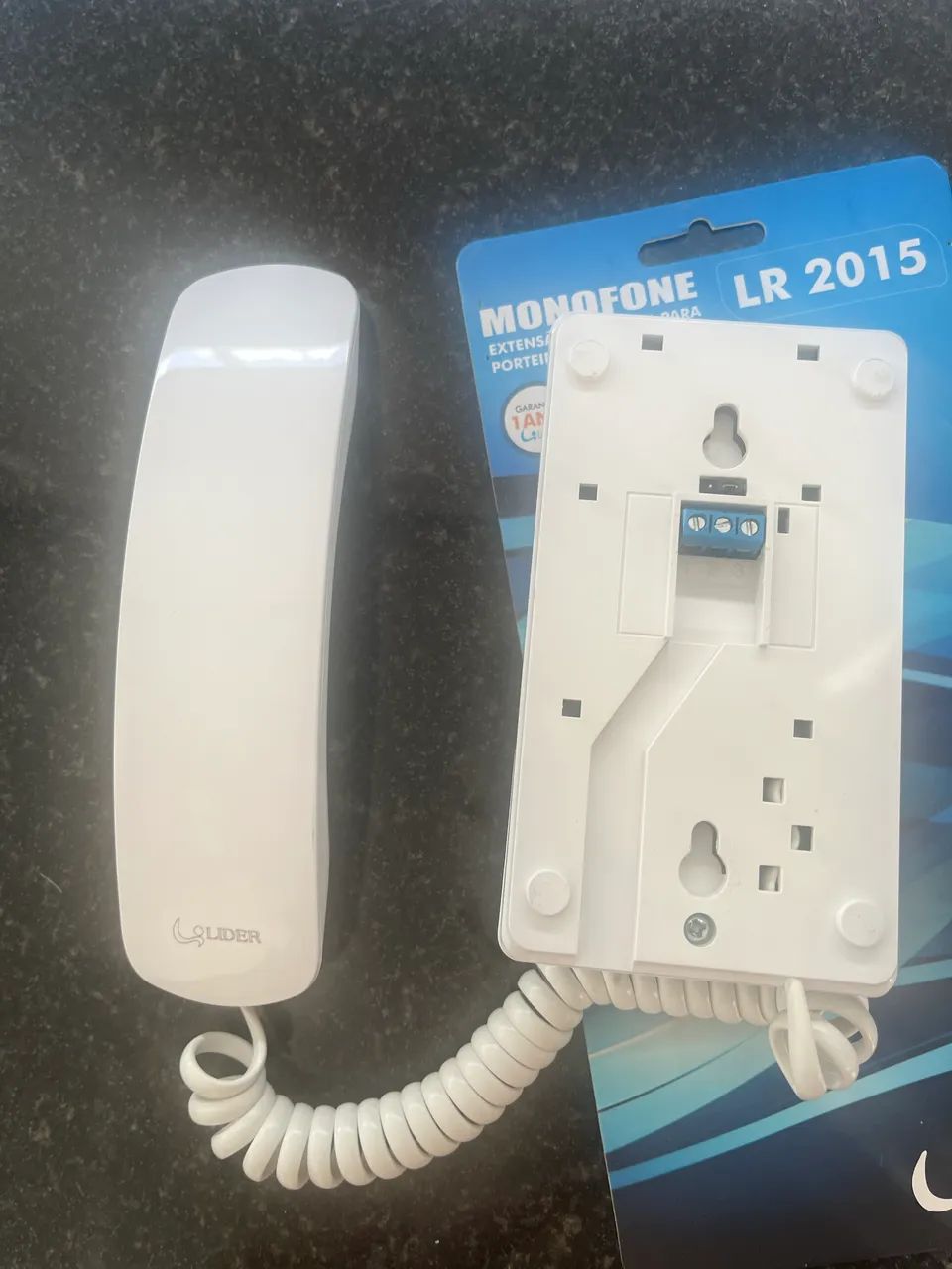 Monofone Universal Lr2015 Branco Para Interfone Lider - Foto 3