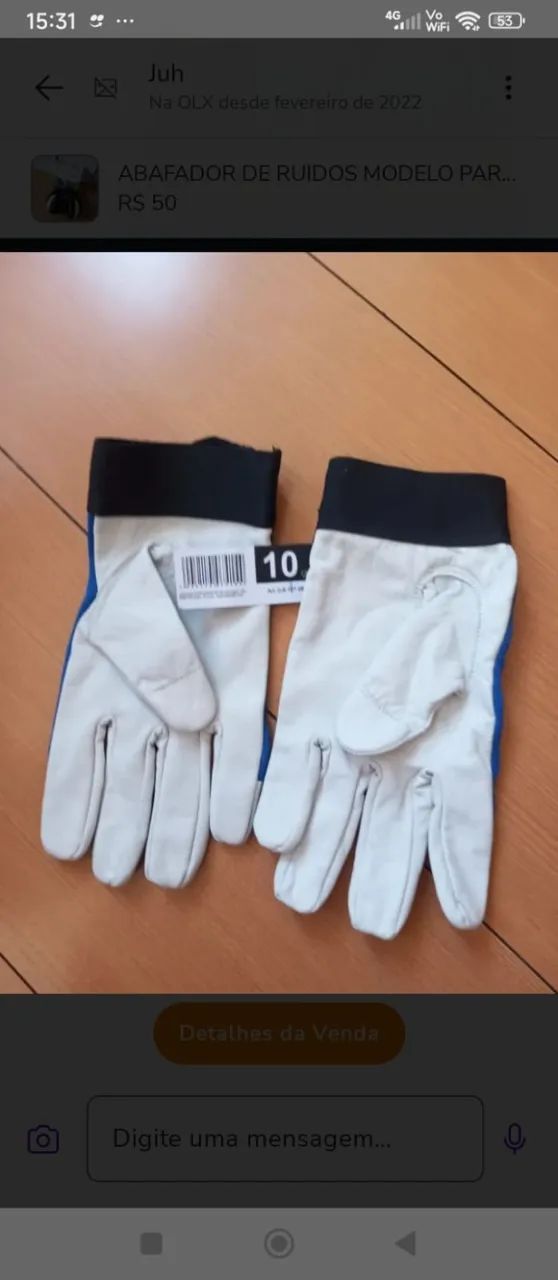 Luvas de segurança novas,  marca DeltaPlus/Wenaas - Foto 3