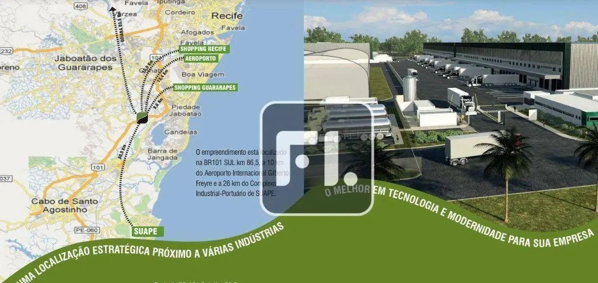 Galpão para alugar, 1288 m² por R$ 38.030,09/mês - Prazeres - Jaboatão dos Guararapes/PE - Foto 3