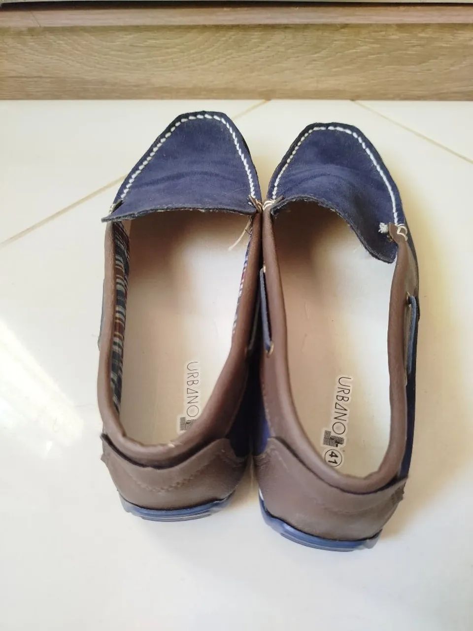 Mocassim masculino azul marinho  - Foto 2
