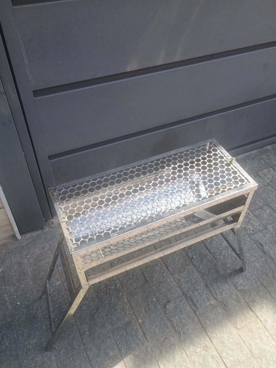 Churrasqueira portátil de aço inox