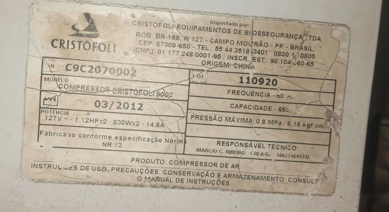 Compressor odontologico com pequeno defeito - Foto 2