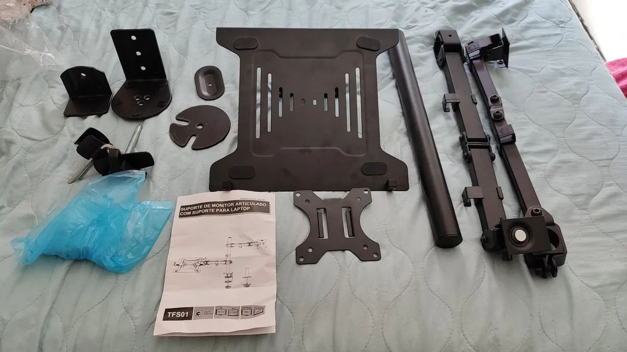 Suporte de Monitor Articulado com Suporte para Laptop