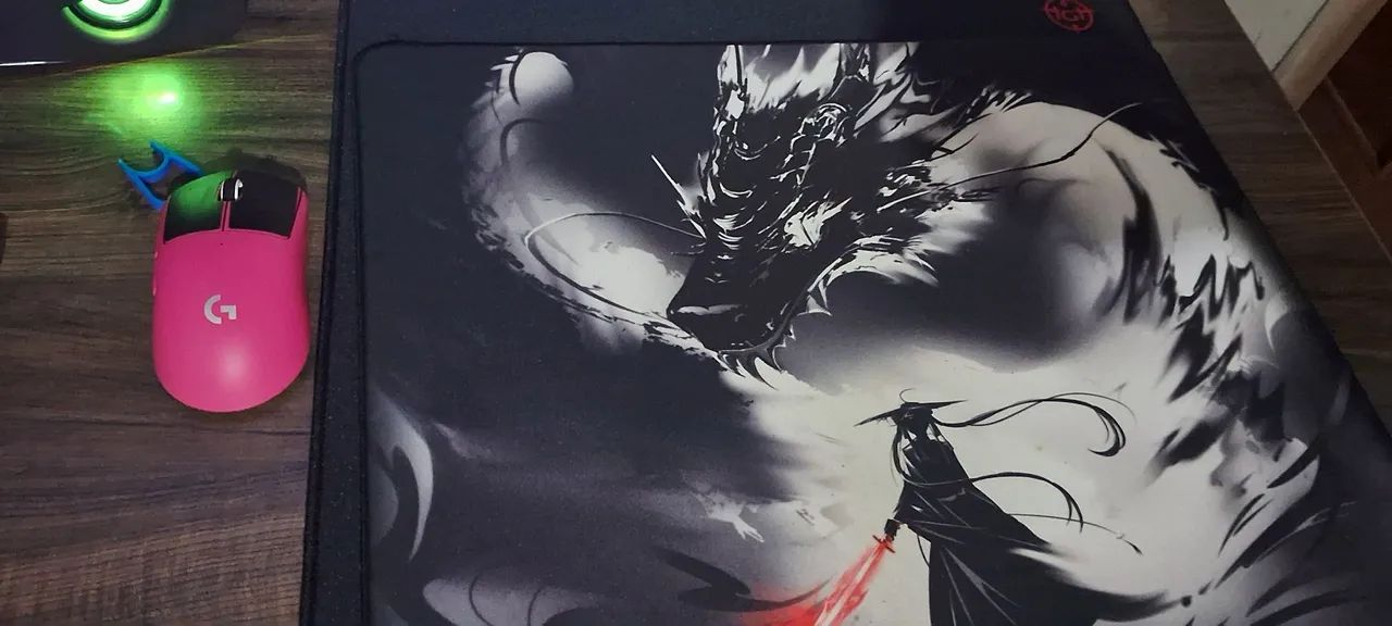Mousepad Gamer control wl sword com base de poron