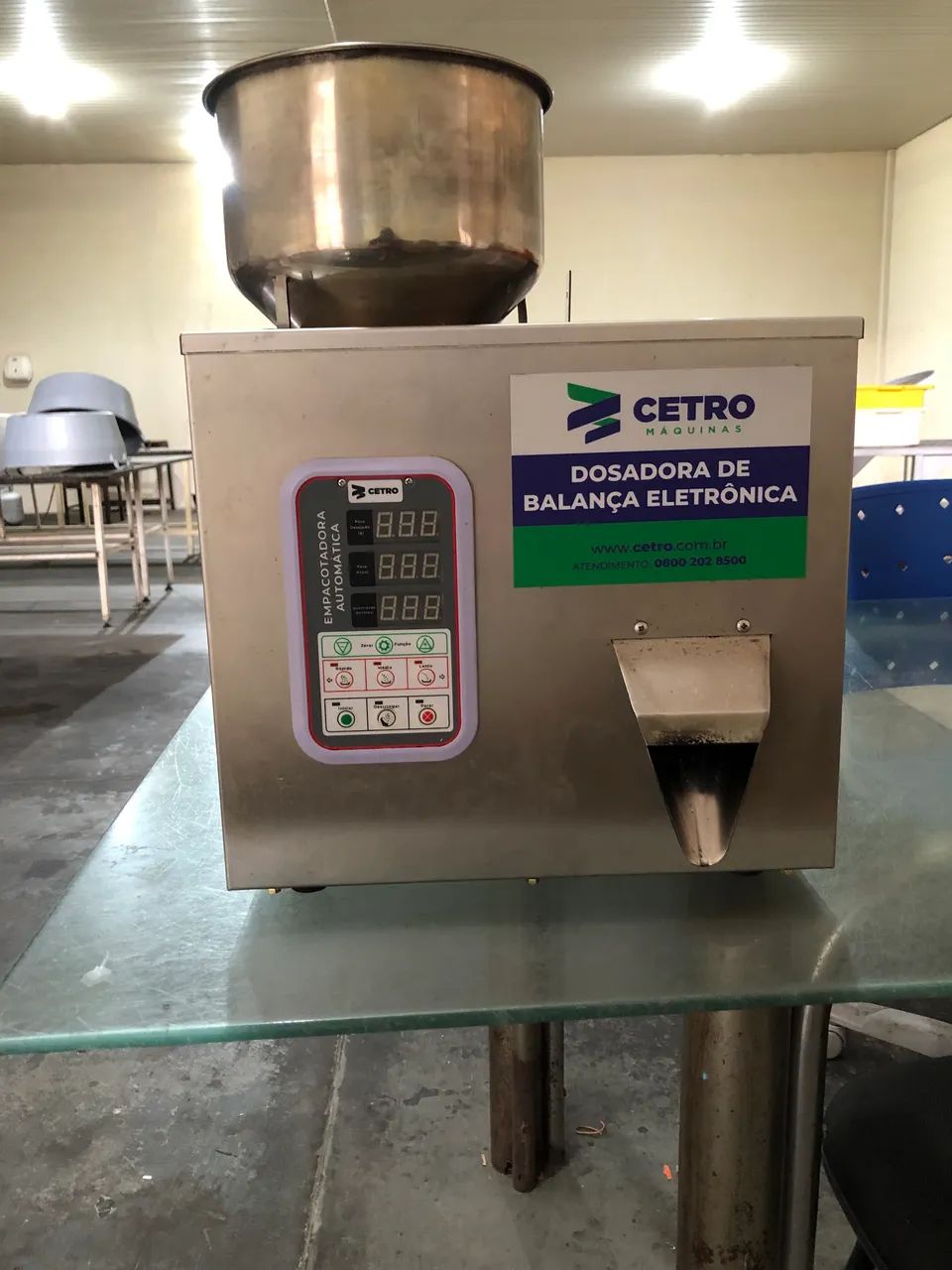 Dosadora com Balança Eletrônica 1-100g