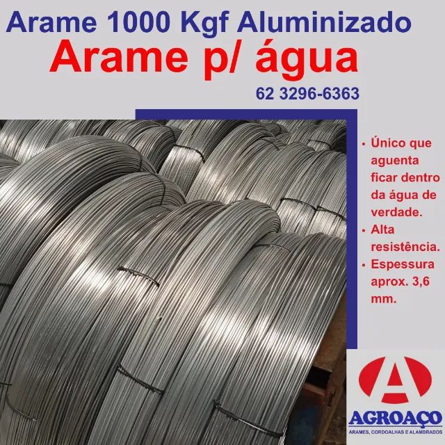 Arame liso para cerca 700 Kgf 2,4 mm 1000 metros - Foto 3