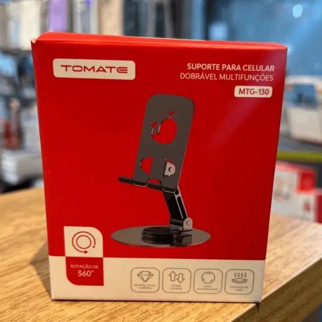 Suporte para Celular Dobrável 360 MTG-130 - Tomate  cod: 4508 - Foto 5