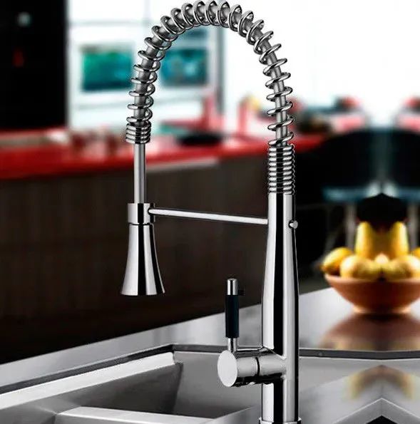 Torneira Cozinha Gourmet Monocomando 70cm Grande com Ducha