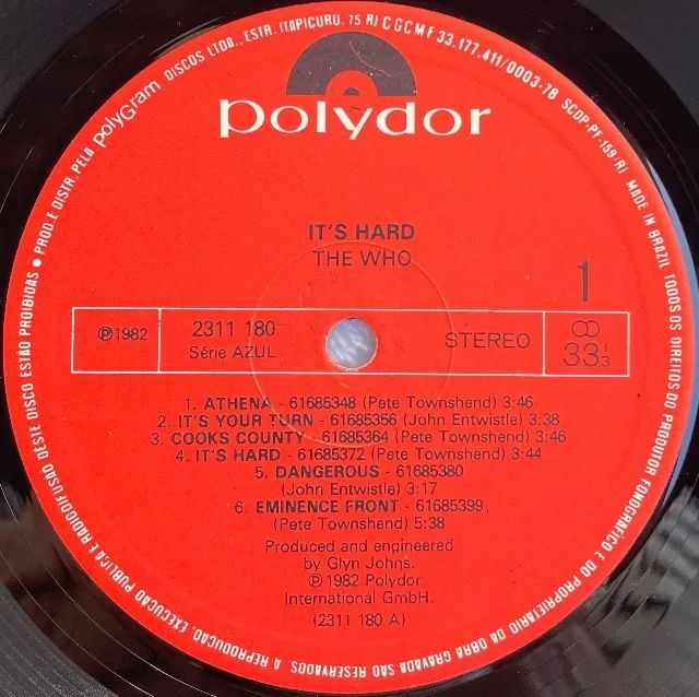 LP The Who - Its Hard (1982) - Vinil 1a prensagem  - Foto 5