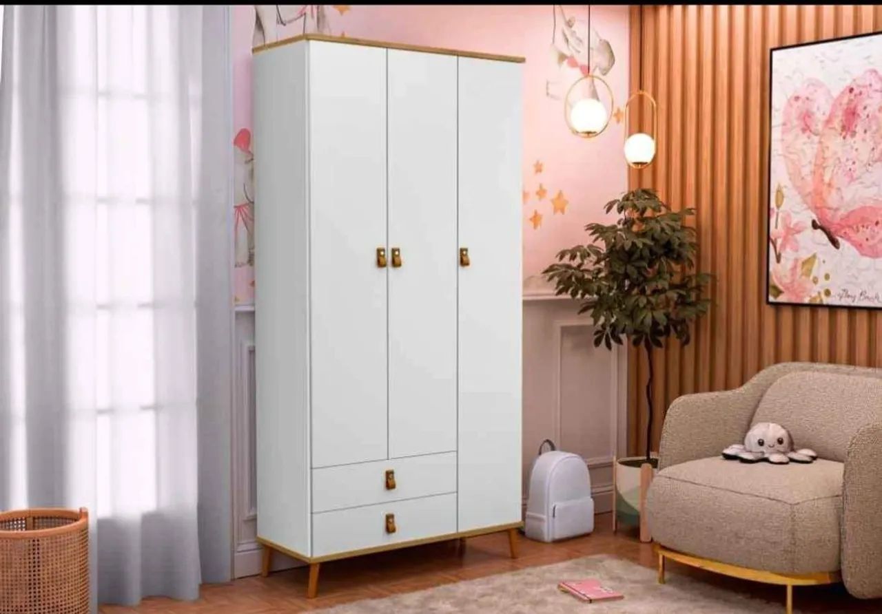 Guarda Roupa Infantil Branco 