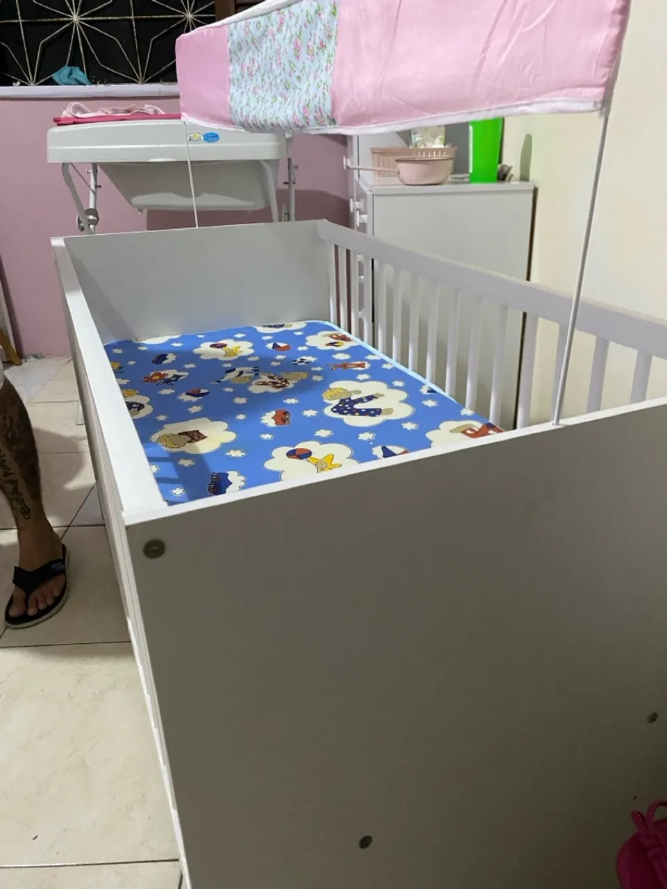 Berço Infantil Completo com colchão