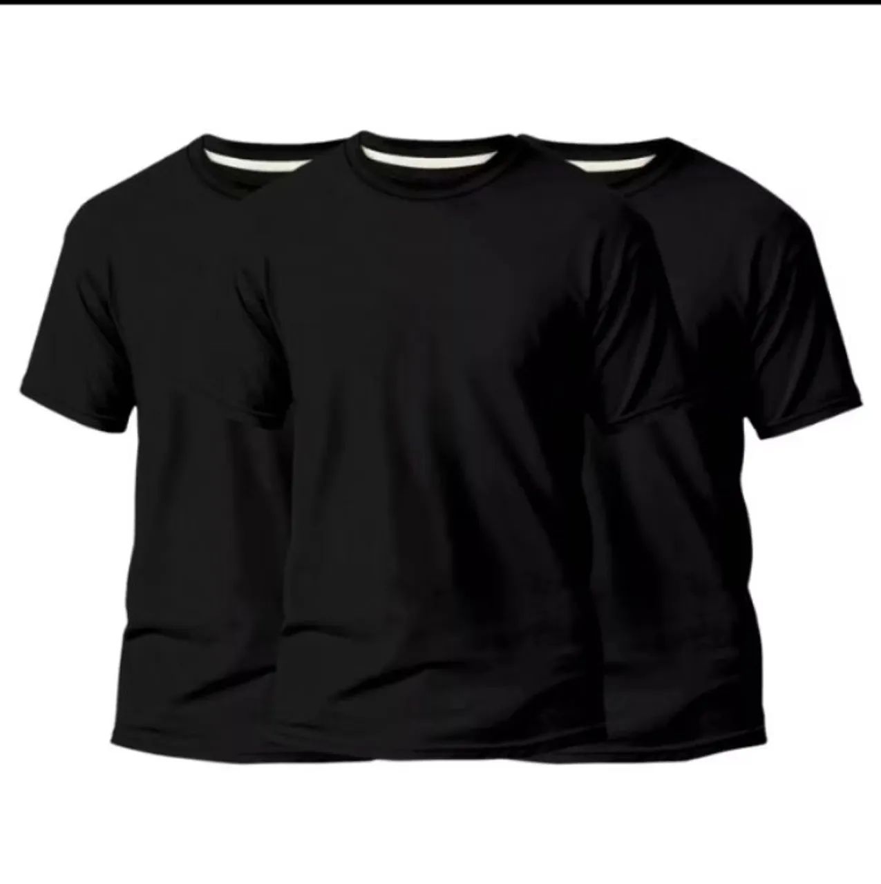 Kit 3 Camisas Básicas Masculinas 