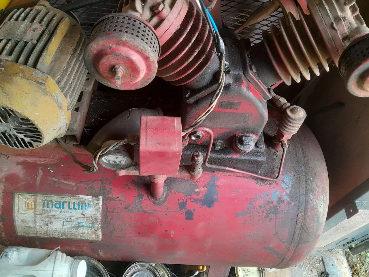 Compressor de ar 200 litros usado  - Foto 4