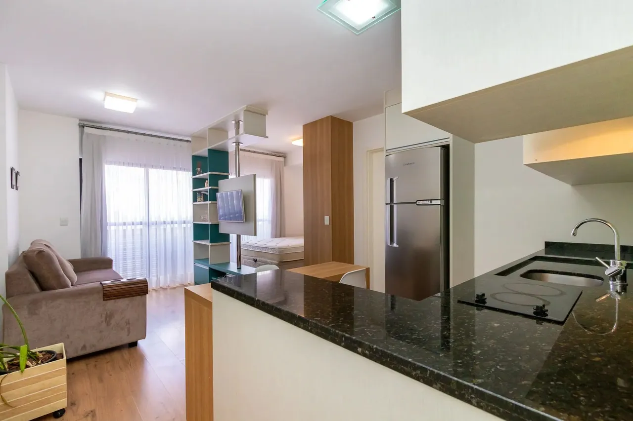 Studio moderno, mobiliado COM VAGA para alugar no Centro de Curitiba é o Edifício Lifespac