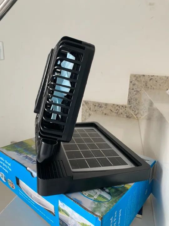Ventilador duplo a energia solar e bateria  - Foto 3