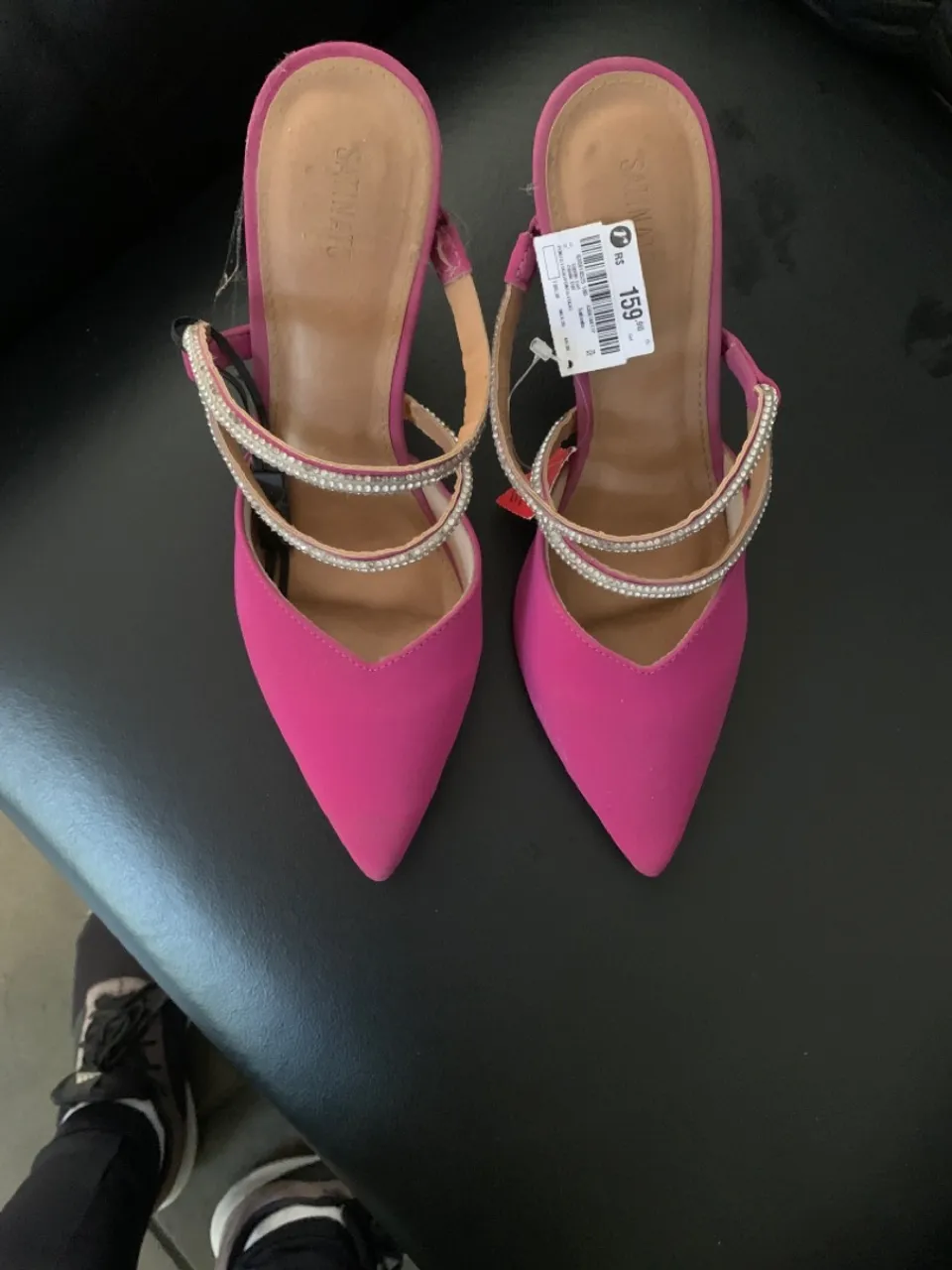 Sapato bico fino pink