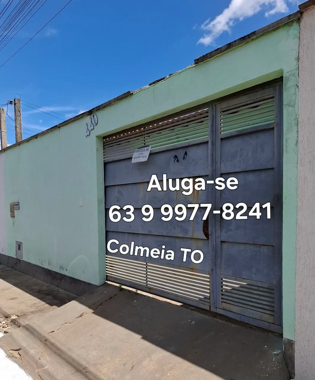 Aluga-se casa em Colmeia - TO.