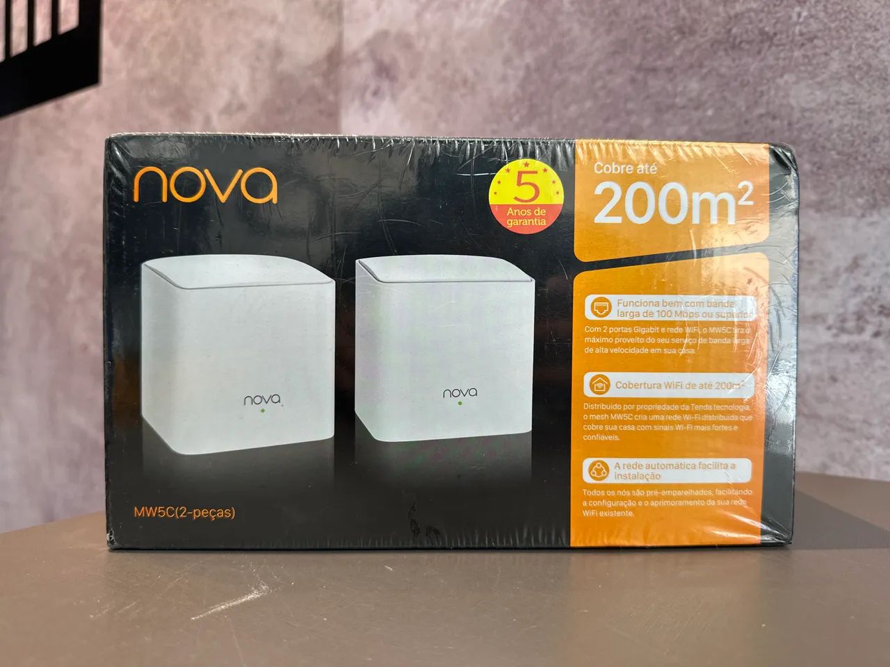 Kit 2 Roteadores Gigabit Wi-fi Tenda Nova Mw5c  Mesh Ac1200