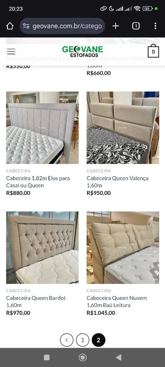 Cabeceiras de Cama Geovane Estofados