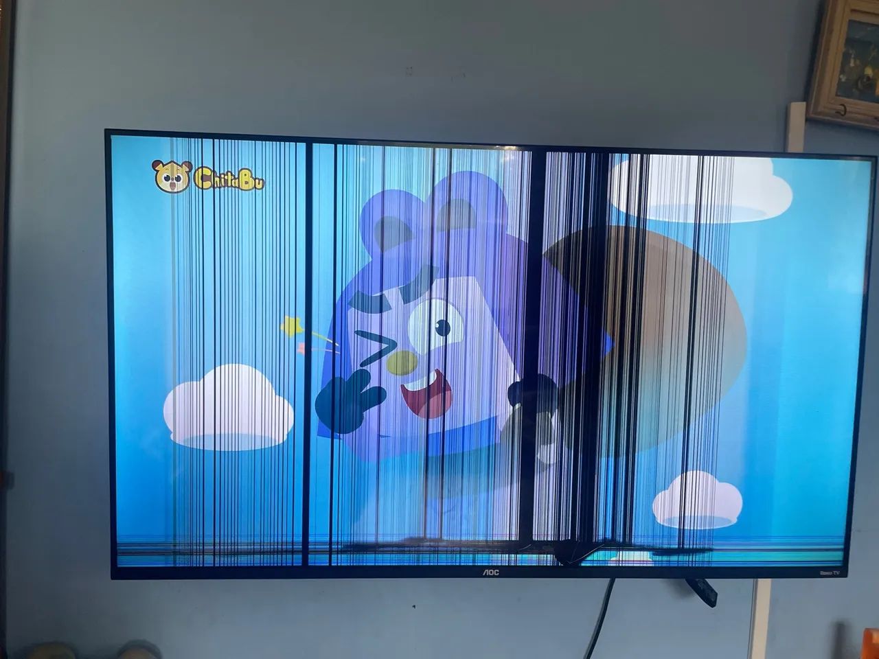 Tv roku 43 com defeito