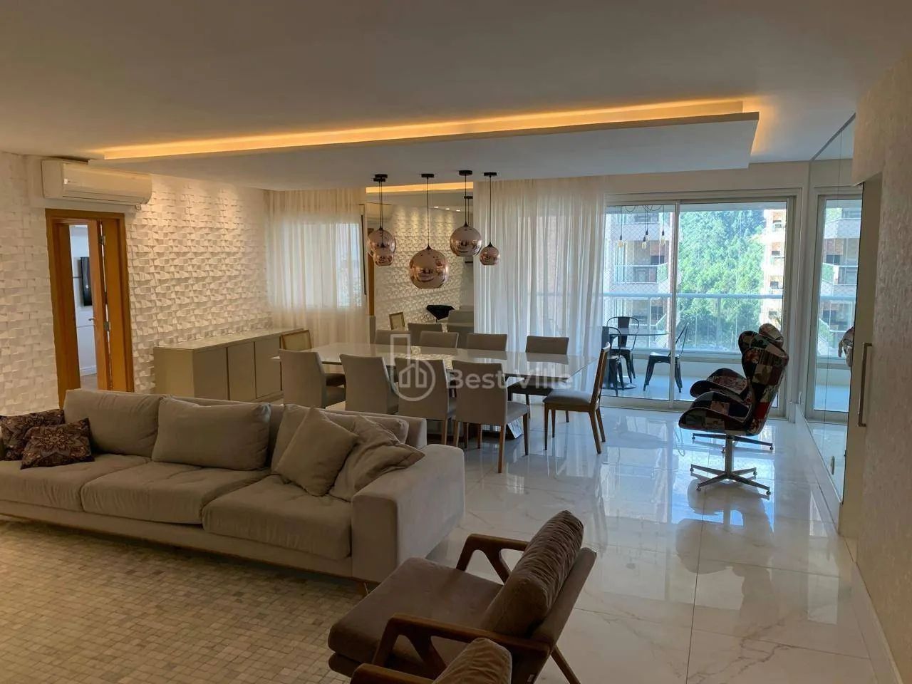 Apartamento com 3 dormitórios para alugar, 168 m² por R$ 20.440,00/mês - Alphaville - Sant