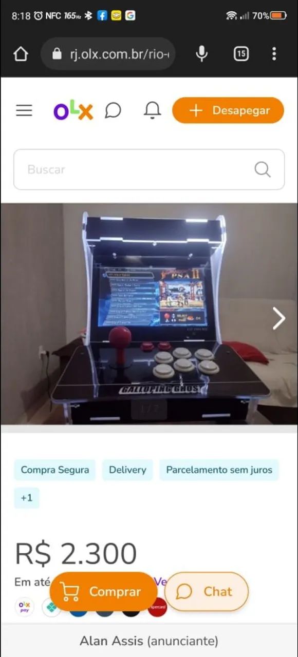 Fliperama portátil importado de 10 polegadas!! 5 mil jogos. - Foto 4