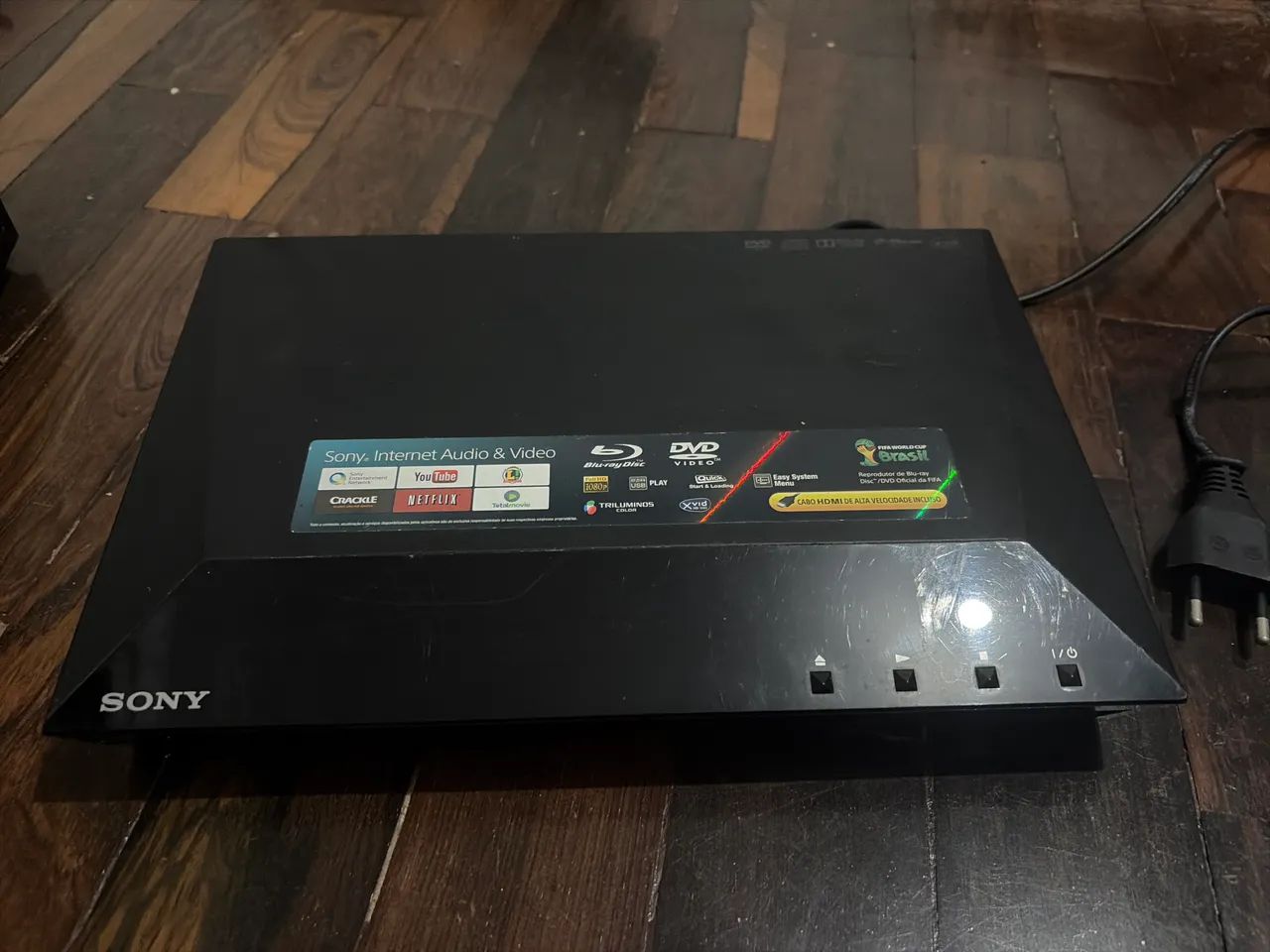 Aparelho de Blu ray Sony e smart tv