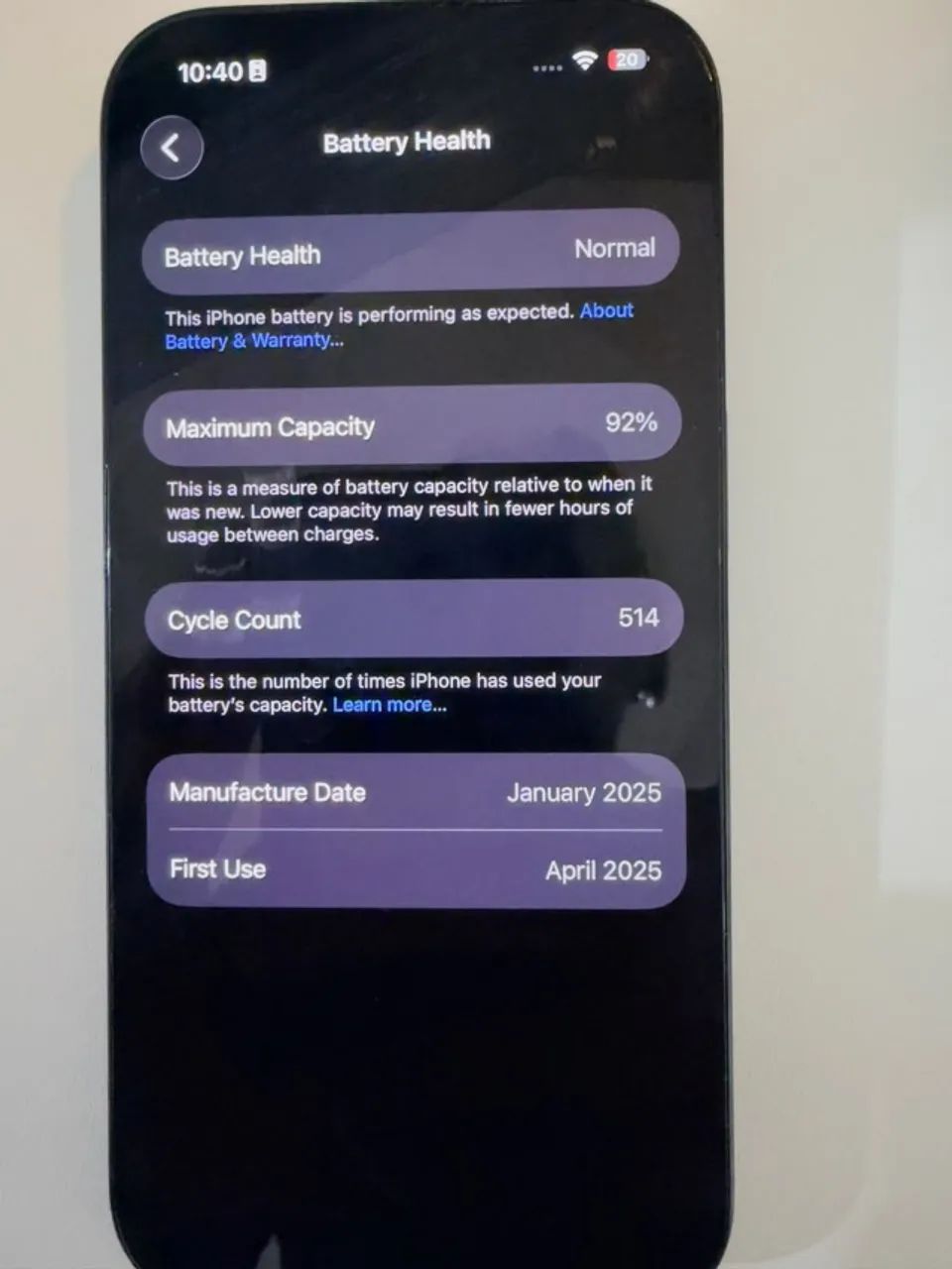 iPhone 16 Pro 128GB Titânio Preto com 92% bateria  - Foto 4