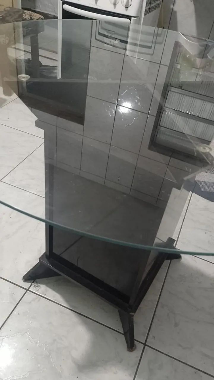 Mesa redonda de vidro  - Foto 3