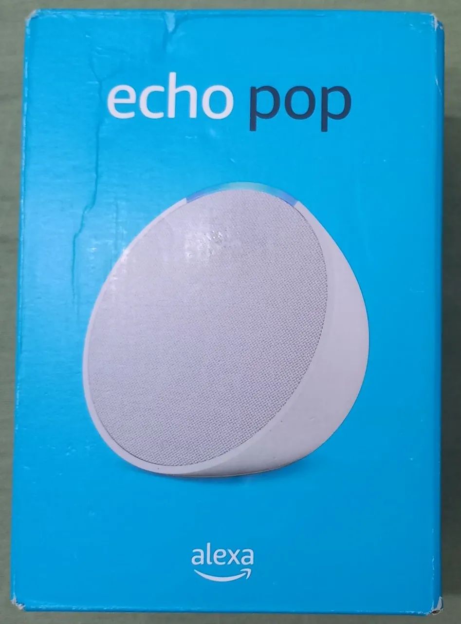 Alexa Echo Pop Branca - Nova na Caixa