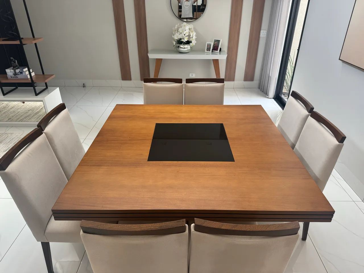 Conjunto Mesa de Madeira e cadeiras offwhite - Foto 3