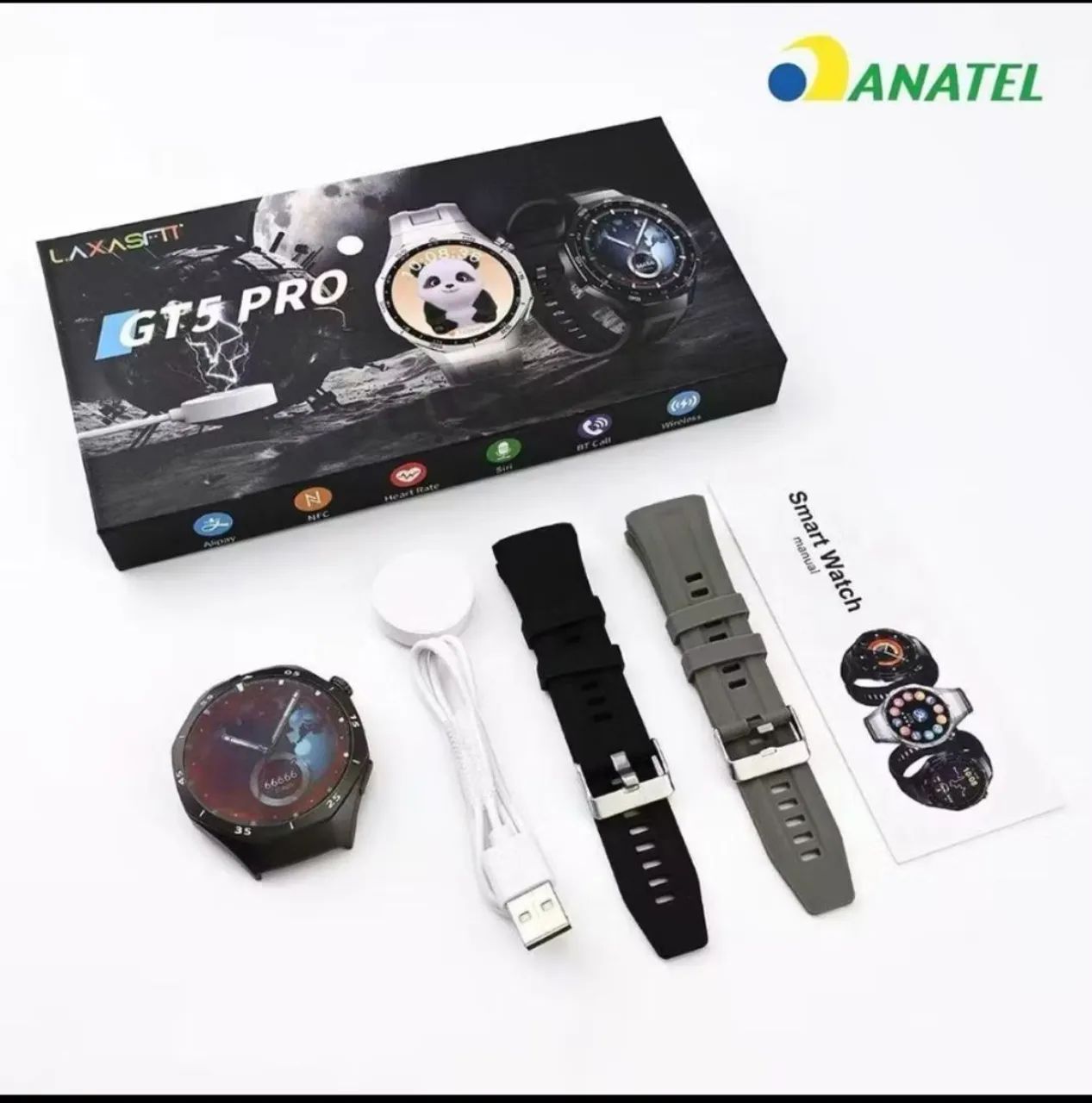 Smartwatch GT5 Pro GPS e NFC Integrado com tela HD - Foto 3