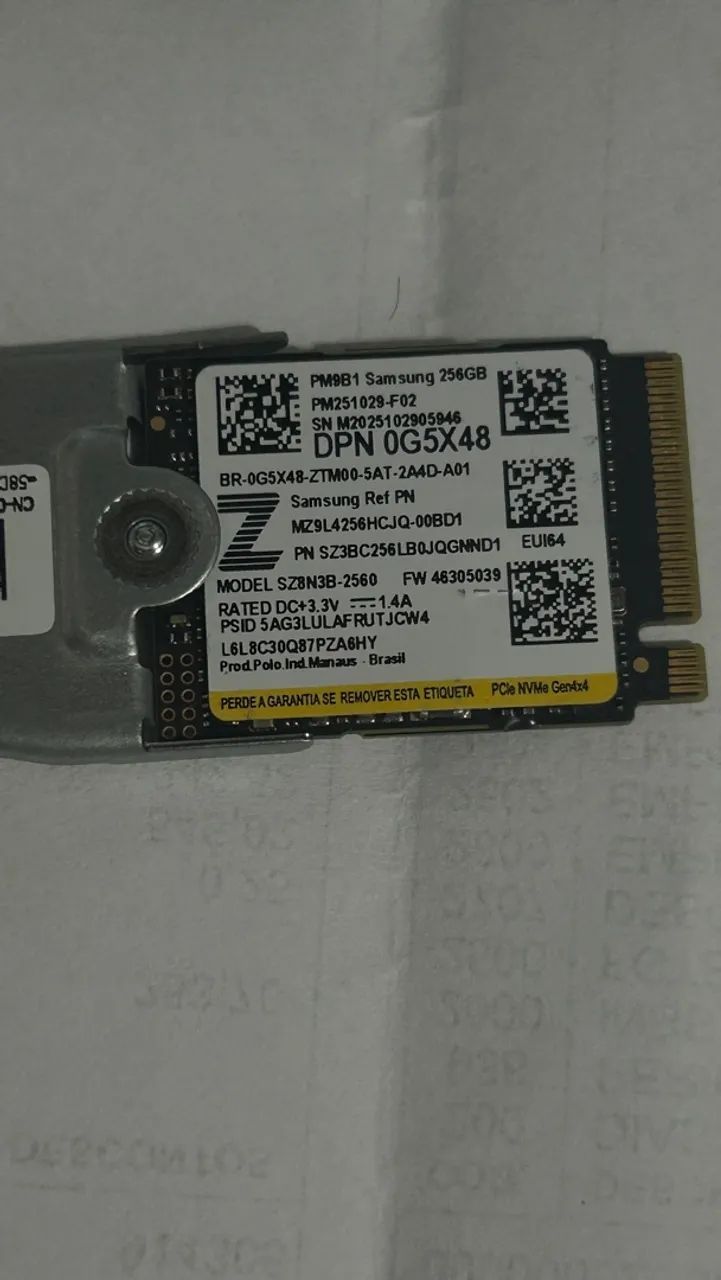 SSD nvme 256gb  - Foto 2