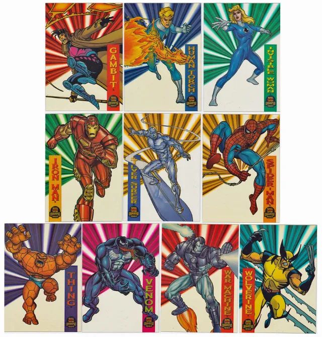 coleção completa cards marvel fleer universe 1994 - Foto 5