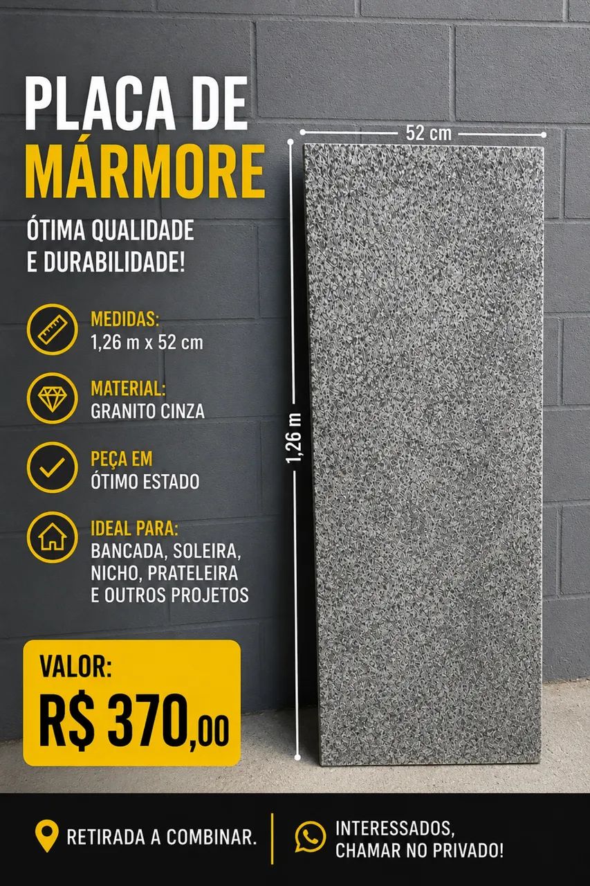 Placa de marmoraria 